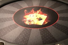 Burning Aces Custom Poker Table Cloth