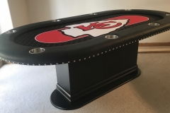 KC Chiefs Custom Poker Table