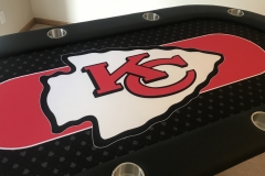 KC Chiefs Custom Poker Table