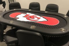 KC Chiefs Custom Poker Table