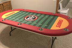 KC Chiefs Custom Poker Table