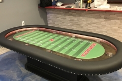 Custom Poker Table in Game Room