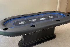 Black & Blue Poker Table