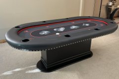 Black & Blue Poker Table