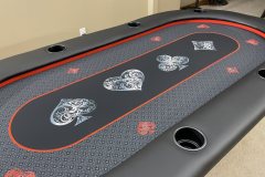 Black & Blue Poker Table