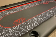 Custom Red Poker Table