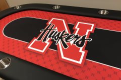Nebraska Husker Poker Table
