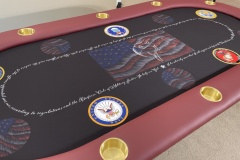 Military Tribute Poker Table