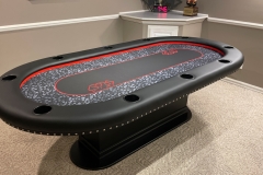 Red Custom Poker Table