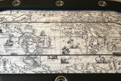 Nautical Map Custom Printed Gaming Cloth