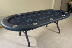Turquoise Poker Table