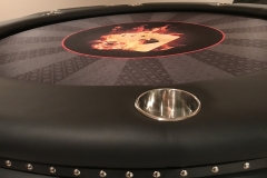 Non Raised Rail Custom Poker Table