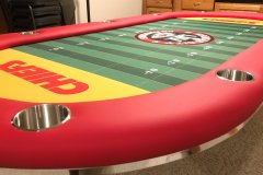 Non Raised Rail Custom Poker Table