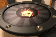 62" Round Poker Table