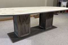 Dual Column Oak Plywood Base