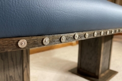 Real Winchester .308 Bullets Sliced, Drilled & Mounted with Oak Edge Banding Stained & Finished to Match the Table