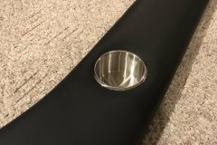 Black Poker Table Rail Vinyl