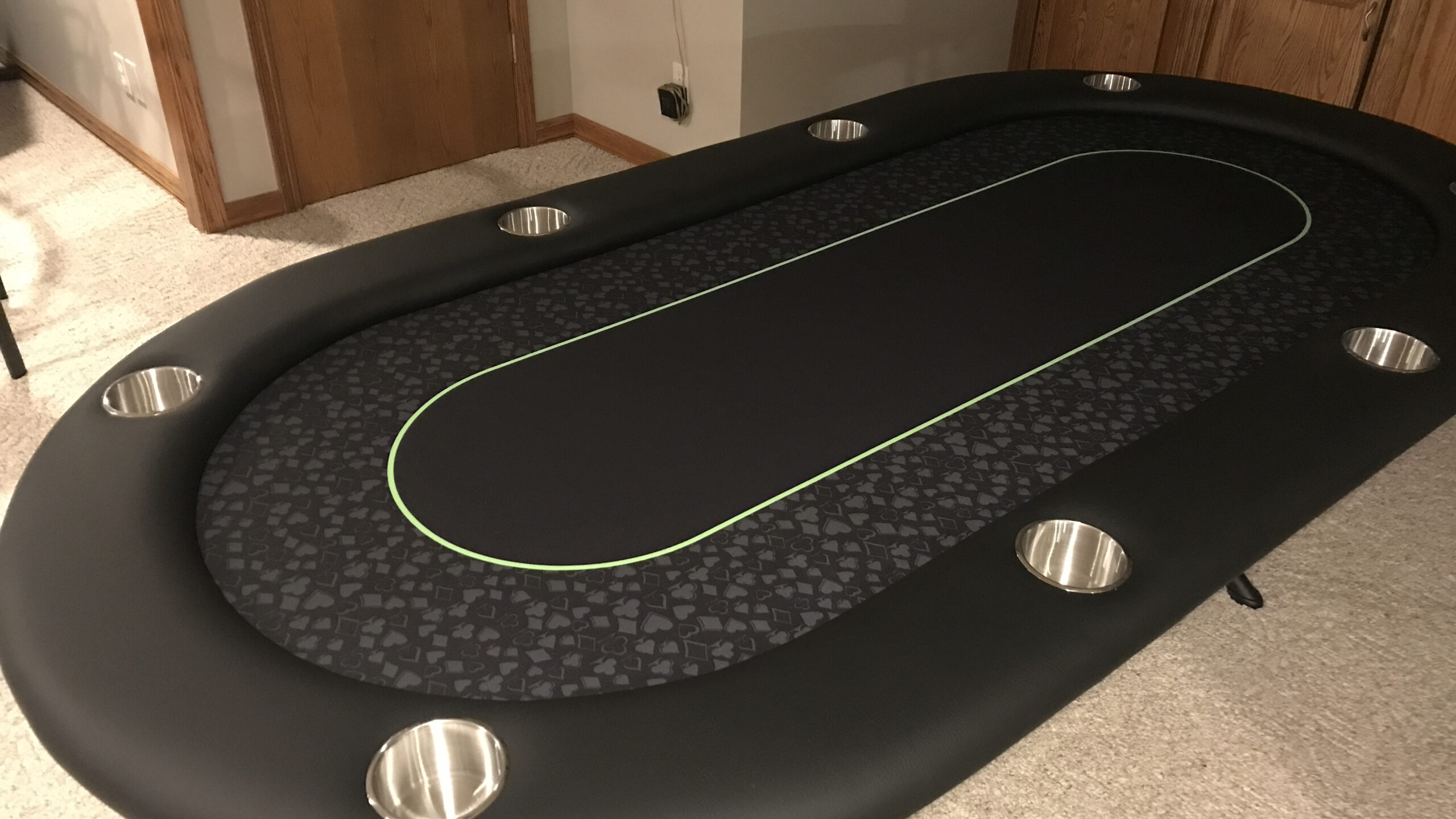 Neon Green Custom Poker Table