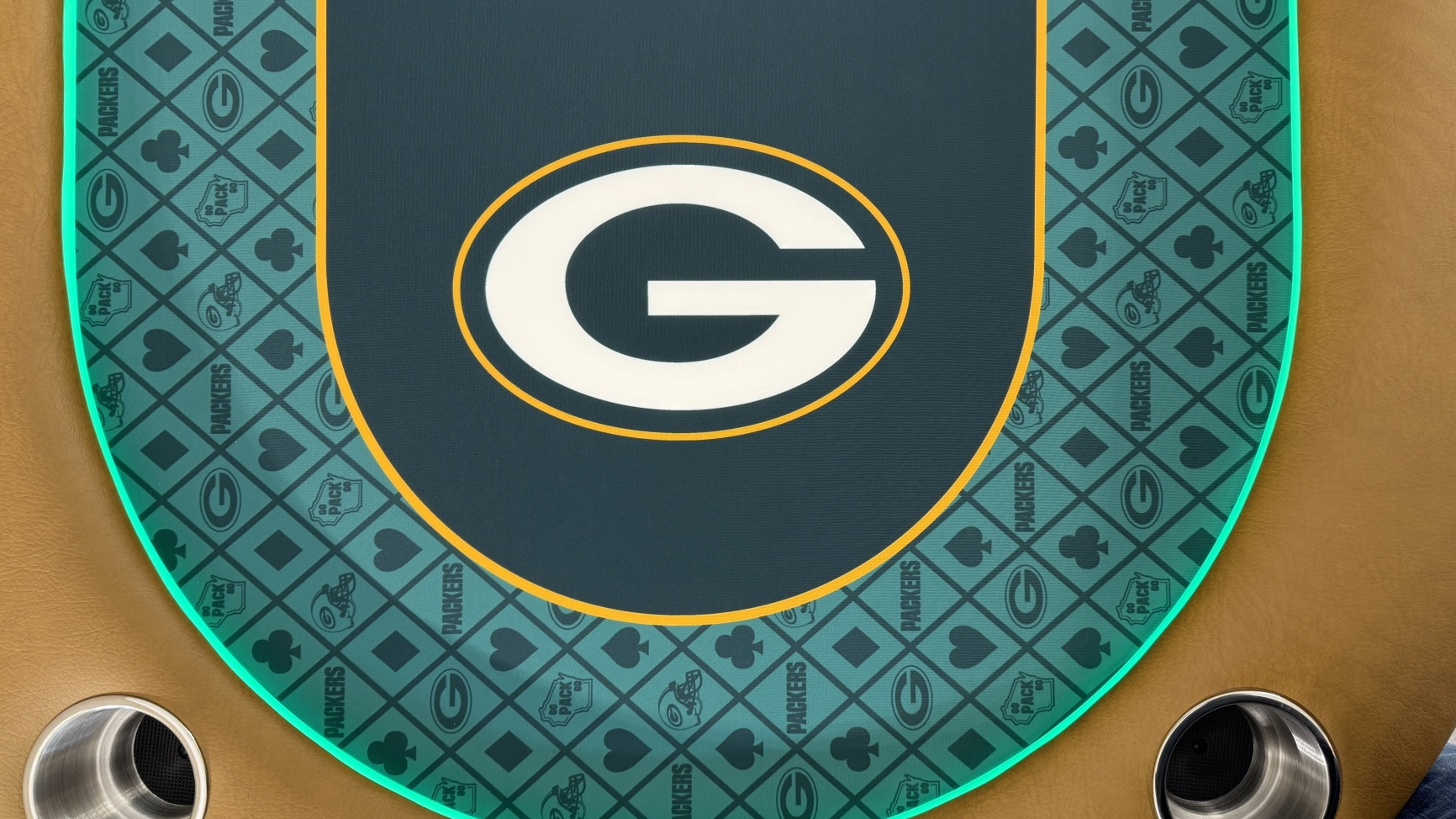 Green Bay Packers Poker Cloth Green Bay Packers Custom Poker Cloth