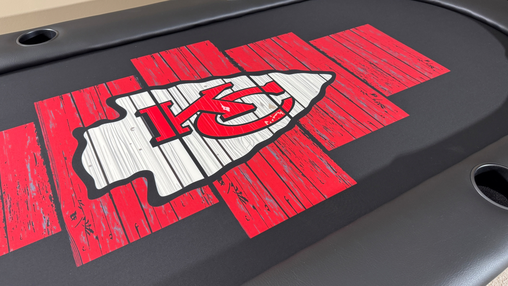 Kansas City Chiefs Poker Cloth Kansas City Chiefs Custom Poker Cloth