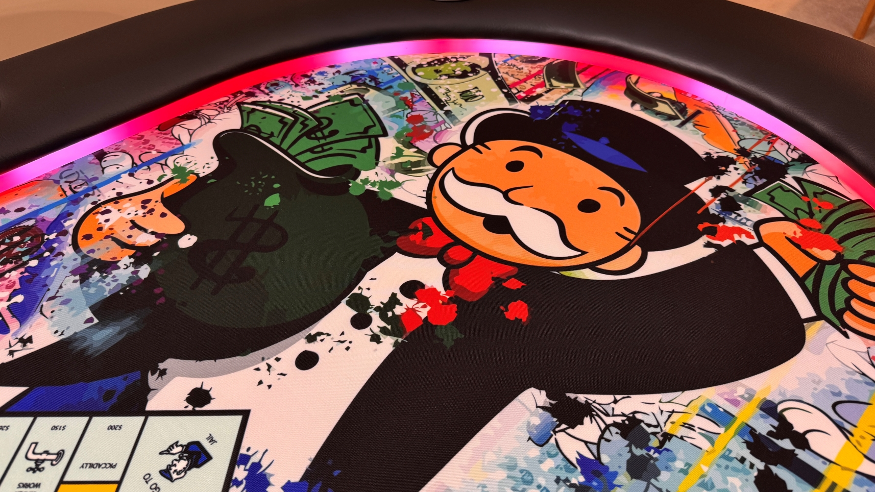 Monopoly Poker Cloth Monopoly Game Custom Poker Table Cloth