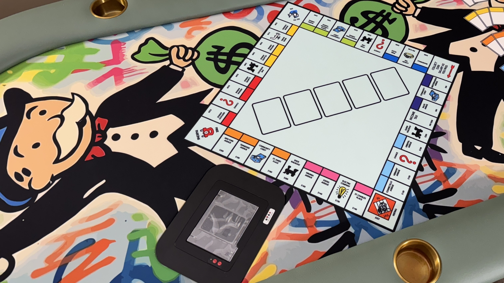 Monopoly Poker Playing Surface Monopoly Game Custom Poker Cloth