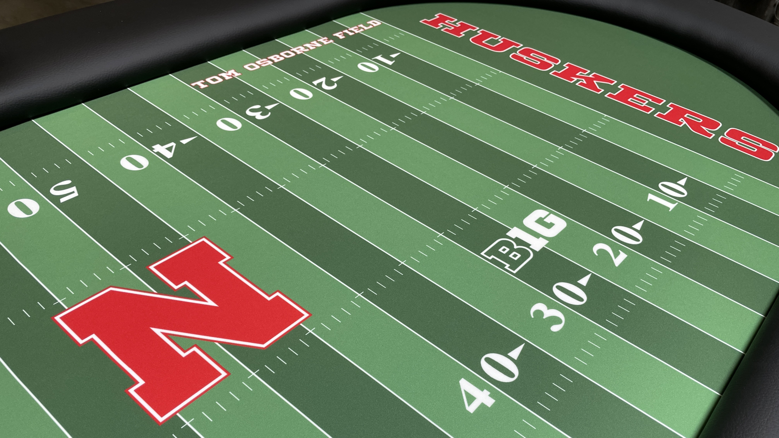 Nebraska Husker Poker Nebraska Cornhuskers Football Field Poker Cloth