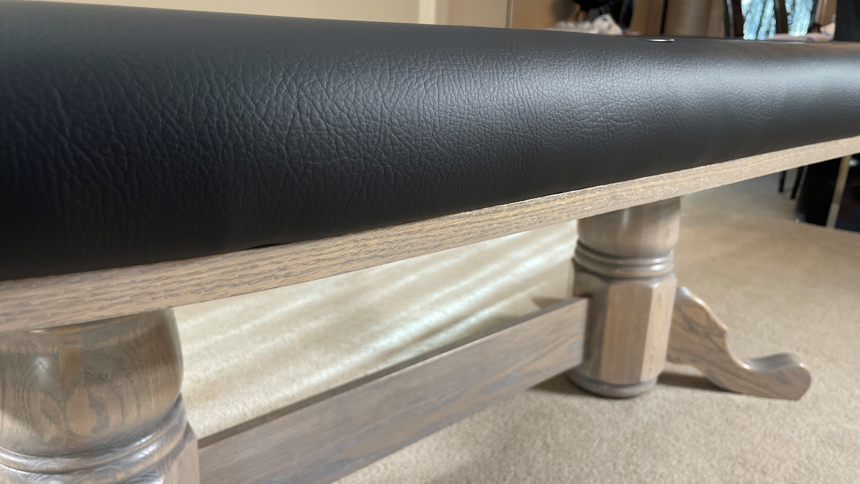 Oak Edge Banding poker table with grey Oak edge banding