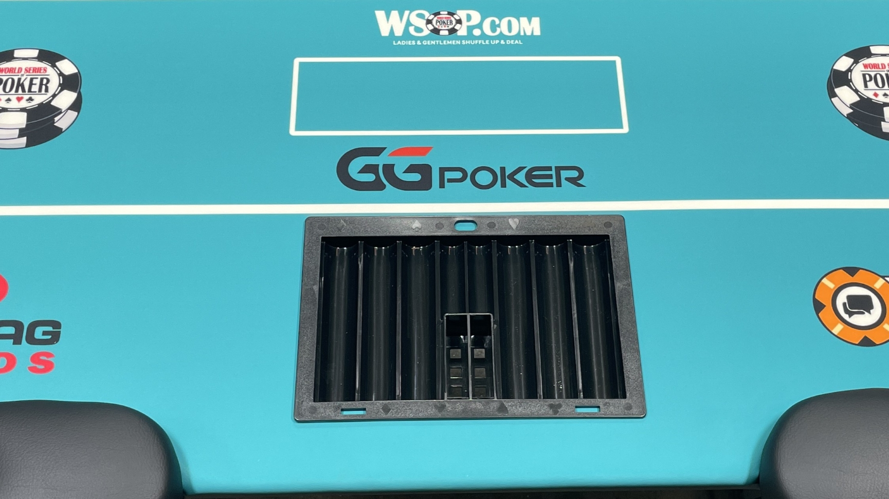 Plastic Poker Chip Tray for Dealer Cut Out Poker Table