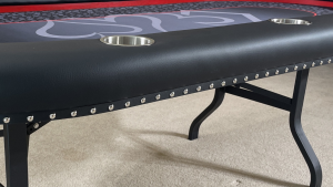 Poker Table with Polished Decorative Nail Heads