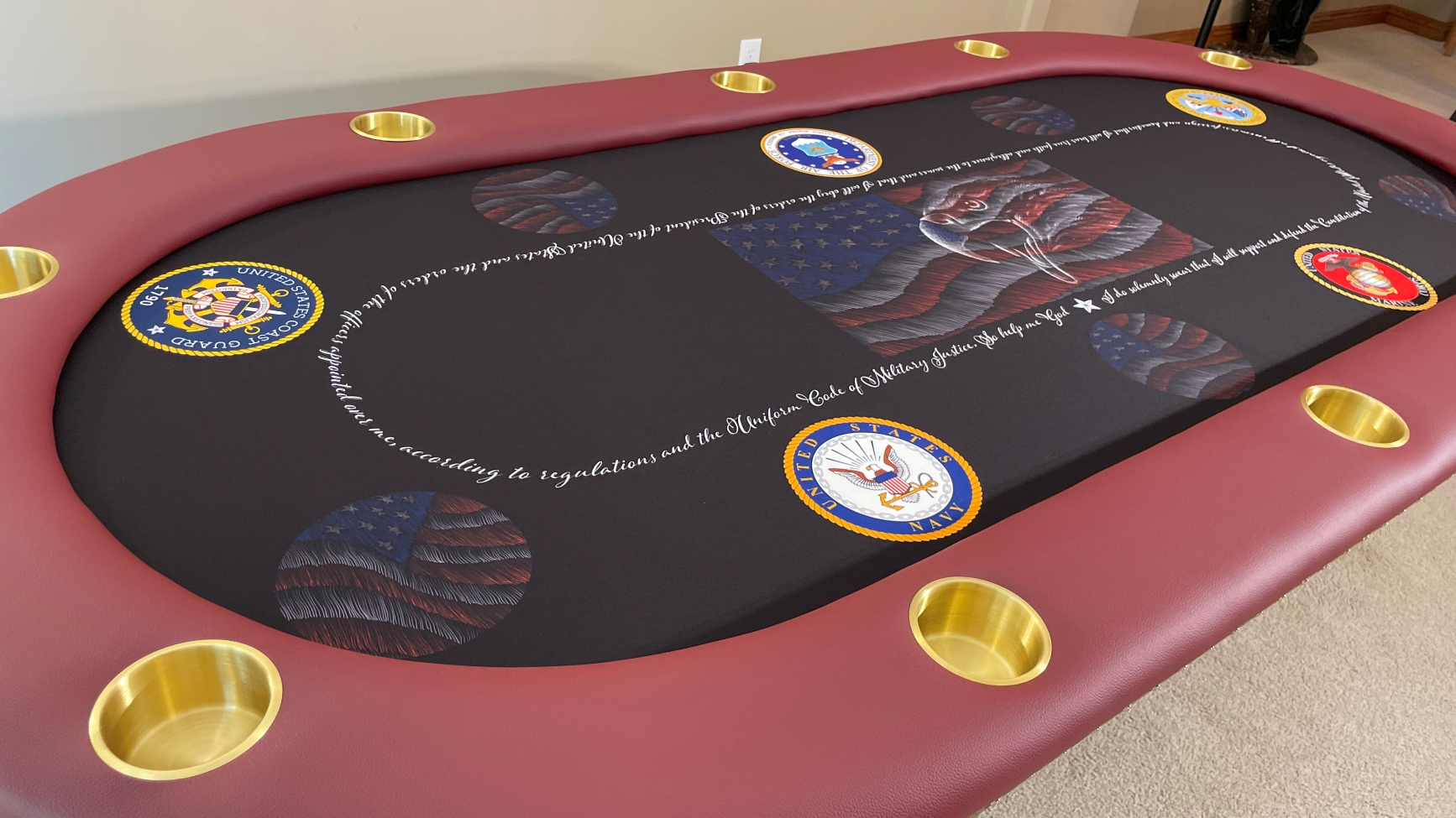 US Military Poker Table