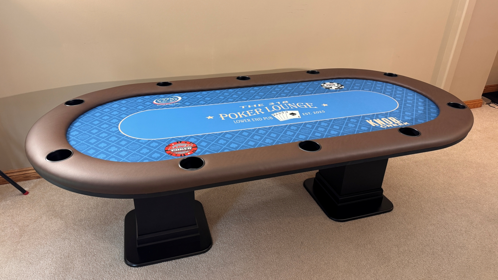 Wisconsin custom poker table