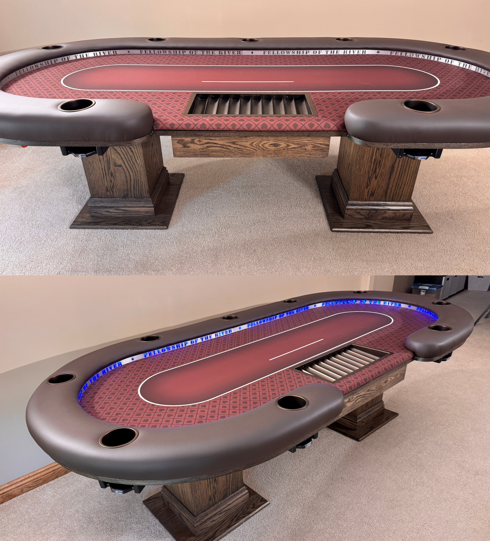dealer poker table with lights dealer poker table with led lights