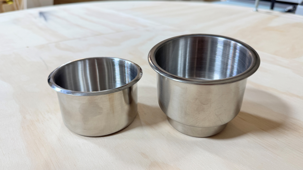 jumbo and dual stage poker table stainless steel cup holders