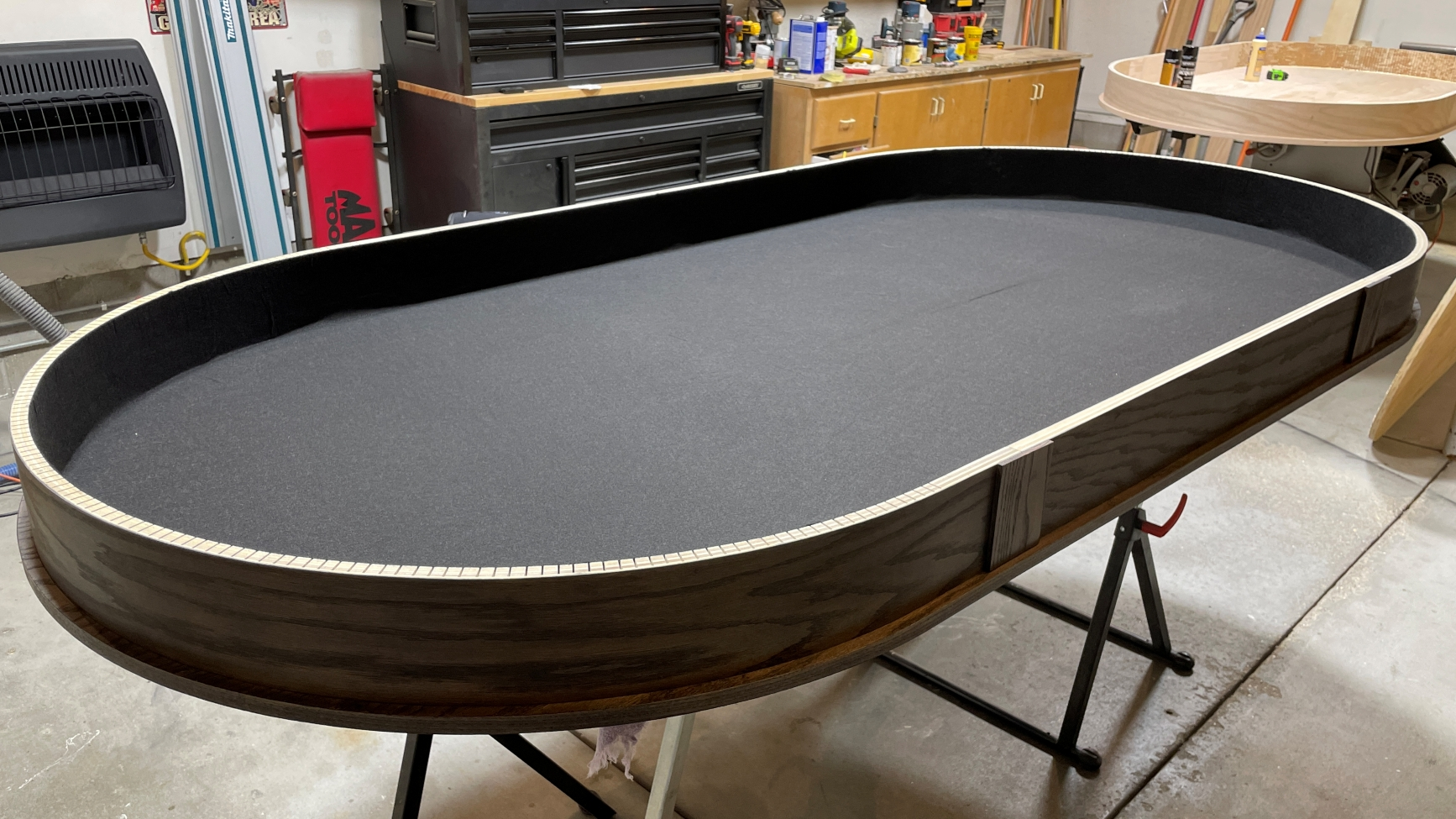 poker table dining top felt